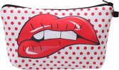 Rode lippen Etui - Perfect als school-/toilet/make-up etui