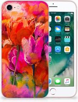 Hoesje Geschikt voor iPhone SE (2020/2022) en Geschikt voor iPhone 8 | 7 Tulpen