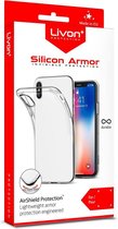 Livon Samsung J330F Galaxy J3 2017 Silicon Armor Hoesje - Dun & Transparant