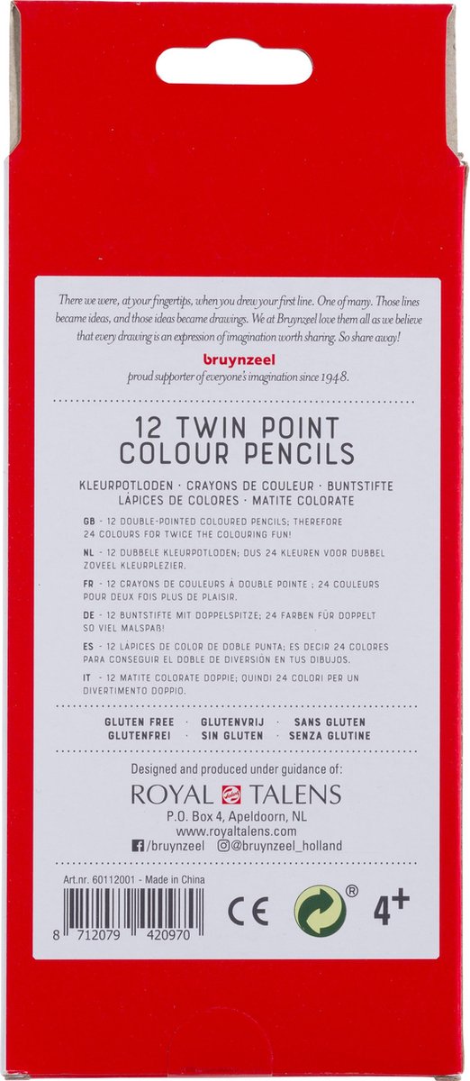 Bruynzeel Kids Twin Points kleurpotloden set 12 — afbeelding 2