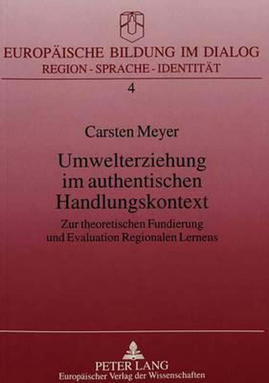 Umwelterziehung Im Authentischen Handlungskontext - cover