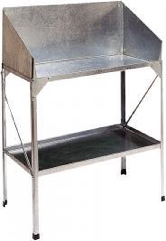 Nature - Oppottafel - H97 x 85 x 42cm - met een werkblad van zink Nature - Oppottafel - H97 x 85 x 42cm - met een werkblad van zink