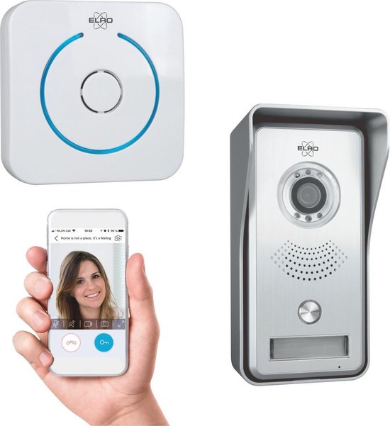 Miles geweten Kunstmatig ELRO DVC040IP Wifi IP Video Deurbel - Camera met nachtzicht - met  Binnengong -... | bol.com