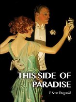 Illustratie van een dansend stel met de tekst 'THIS SIDE OF PARADISE F. Scott Fitzgerald'.