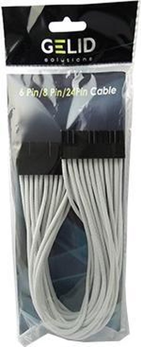 Gelid Solutions CA-24P-02 Intern 0.3m ATX (24-pin) ATX (24-pin) Zwart, Wit electriciteitssnoer