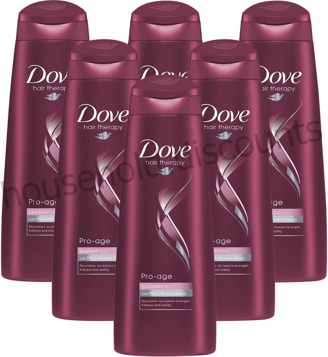 6x Dove Pro-Age Shampoo 6 x 250 ml - Voordeelverpakking