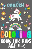 Unicorn Coloring Book for Kids Age 4-8