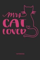 Mrs Cat Lover Notebook