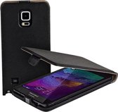 Lelycase Samsung Galaxy Note 4 Eco Leather Flip Case Zwart