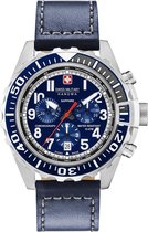 Swiss Military Hanowa 06-4304.04.003 horloge heren - blauw - edelstaal