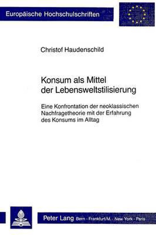 Konsum ALS Mittel Der Lebensweltstilisierung - cover