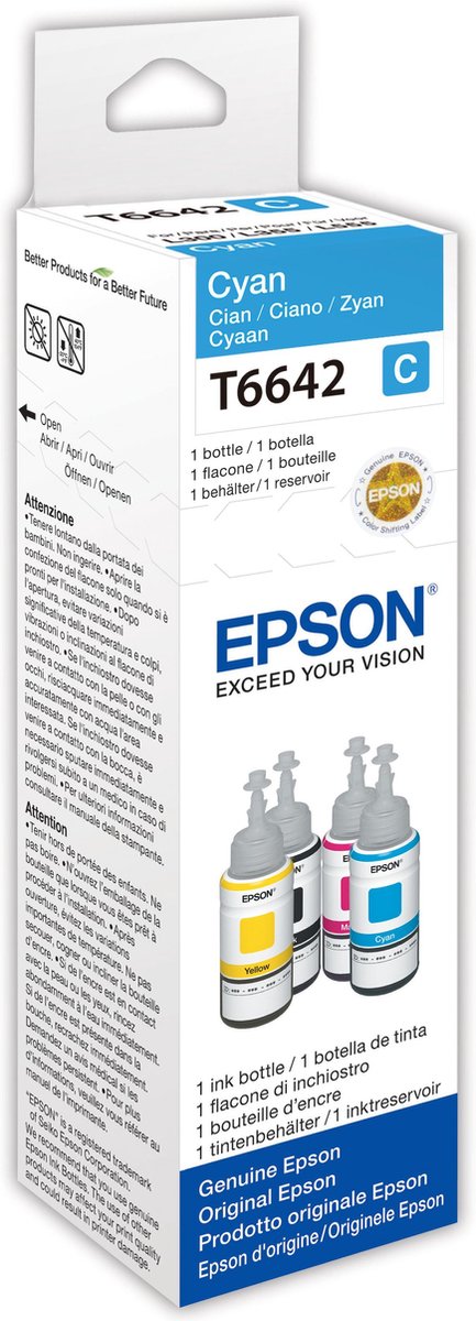 Epson T6642 cyaan inktfles 70 ml