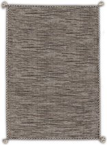 OSTA Medina – Vloerkleed – Tapijt – geweven – wol – eco – duurzaam - modern - boho - Beige/Zwart - 200x290