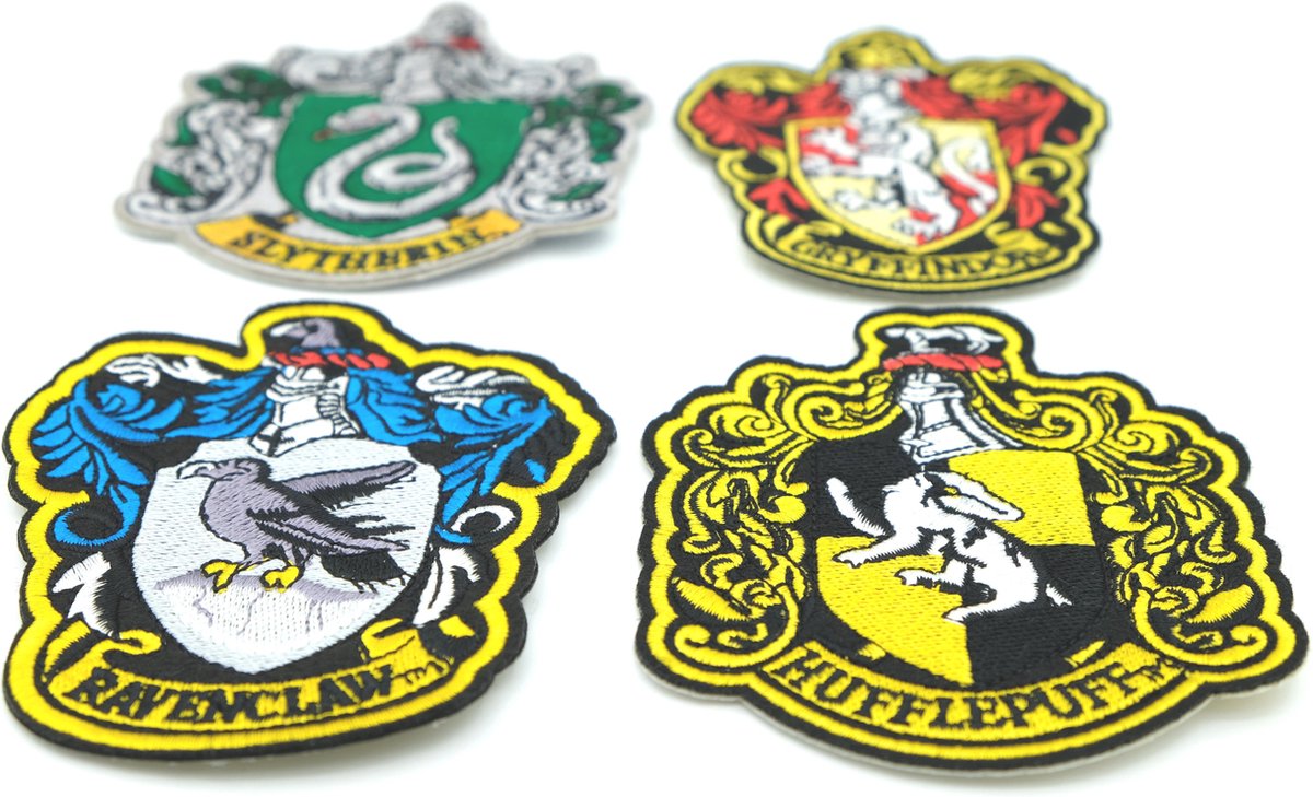 Chinese kool eend Vooroordeel Strijk embleem 'Harry Potter patch set (4)' – stof & strijk applicatie |  bol.com