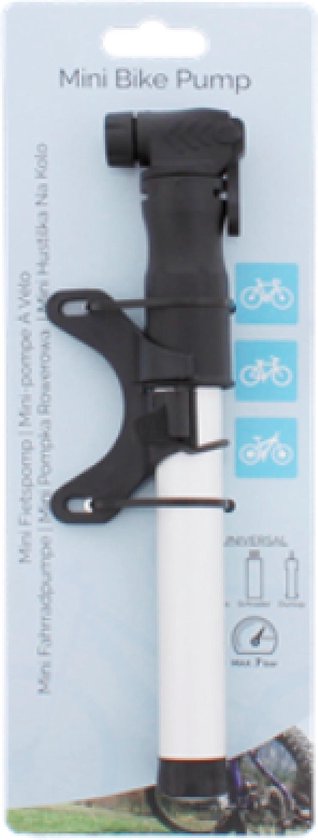 Compacte Fietspomp - Mini Fietspomp - Universeel -  Bicycle pump - Aluminium - Merkloos