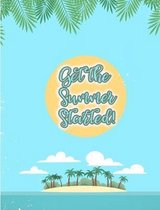 Get the Summer Started. Tropical Island Composition Book