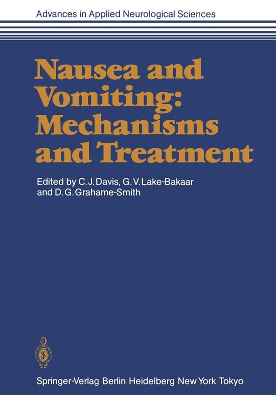 Medicine (R0) - Nausea and Vomiting: Mechanisms and Treatmen ... - cover