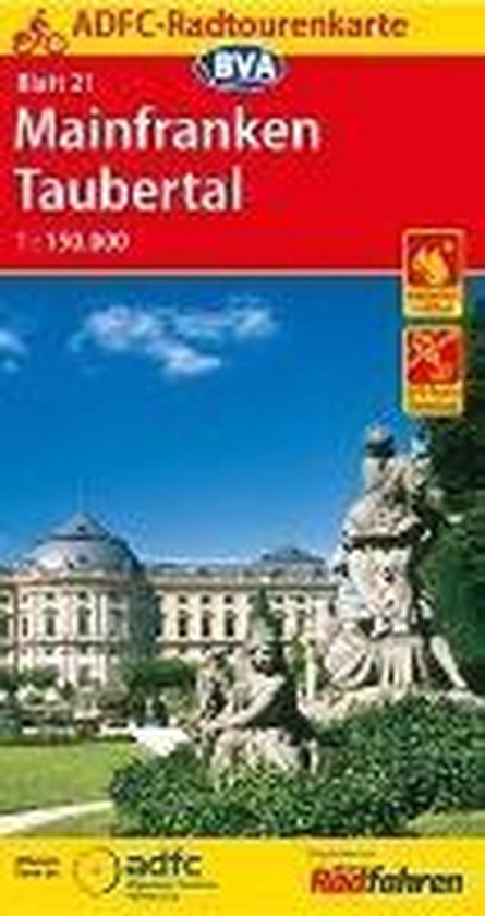 ADFC-Radtourenkarte 21 Mainfranken Taubertal 1:150.000 (13.A ... - cover