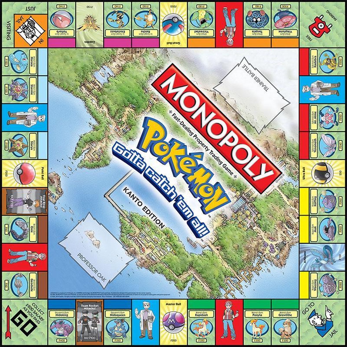 verbrand Ramkoers Plotselinge afdaling Monopoly Pokémon Kanto Edition - Bordspel | Games | bol.com