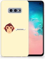 Geschikt voor Samsung Galaxy S10e Uniek TPU Hoesje Monkey