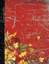 Spending Log Book: Payment Record Tracker: Daily Expenses Tracker: Red Flower Vintage