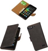 Huawei Honor 4C Bark Booktype Wallet Hoesje Grijs