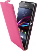 Mobiparts Premium Flip Case Sony Xperia Z1 Pink