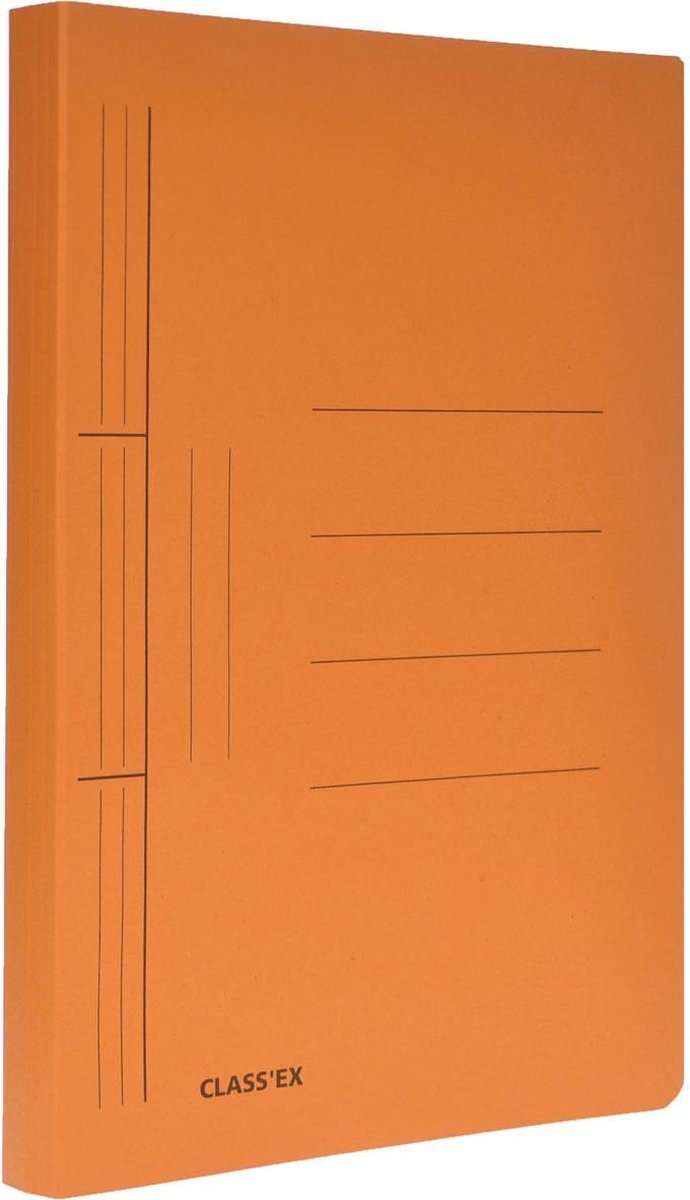 120x Class'ex hechtmap, 25x32cm (voor A4), oranje