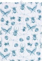 by Sorcia - theedoek Delft Blue Insects - 50x70cm - katoen - designed in Holland