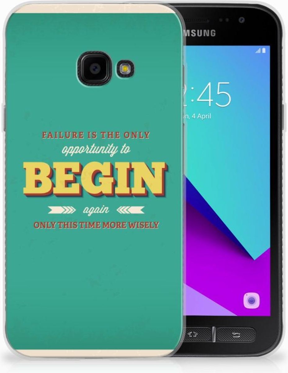 Samsung Galaxy Xcover 4 | Xcover 4s Siliconen hoesje met naam Quote Begin