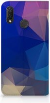 Huawei P Smart Plus Uniek Standcase Hoesje Polygon Dark