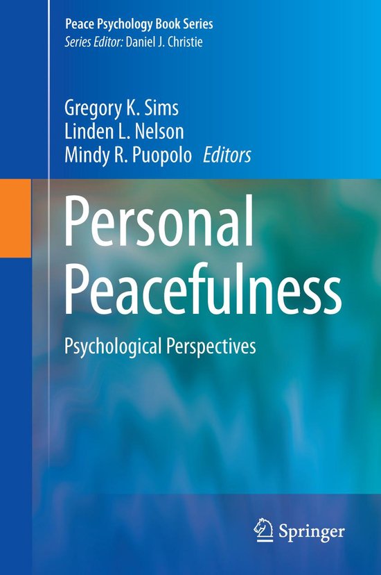 Peace Psychology Book Series 20 - Personal Peacefulness - cover