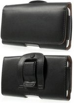 Leren flip wallet hoesje + clip broekclip Samsung S3 S4 S5