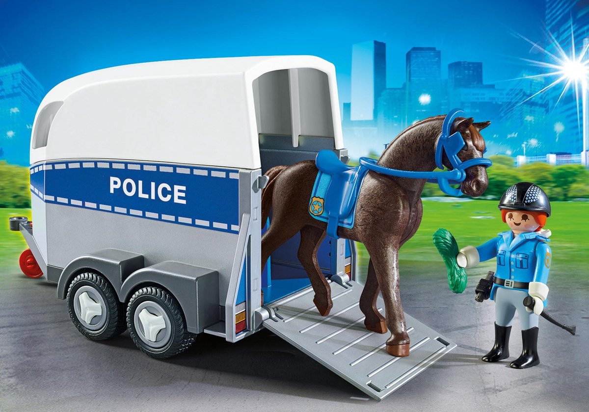 Playmobil Bereden politie met trailer - 6922 — afbeelding 8