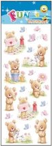 Stickervel teddyberen - 31 x 11 cm - stickers