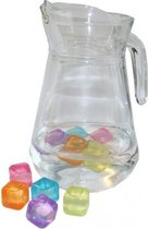 Ronde kan van glas 1,3 liter - Waterschenkkannen
