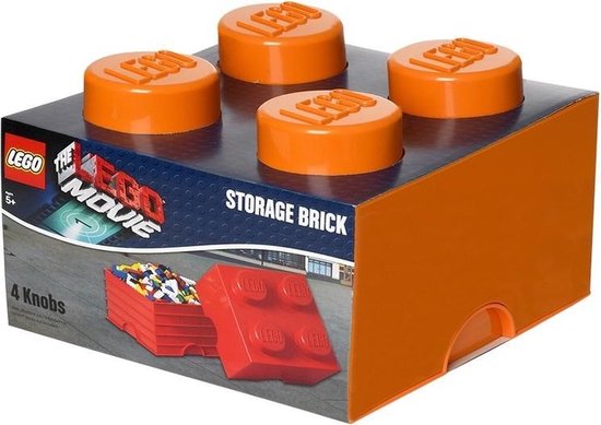 bol.com | LEGO Storage Brick 4 Opbergbox - 5,7L - Kunststof - Oranje
