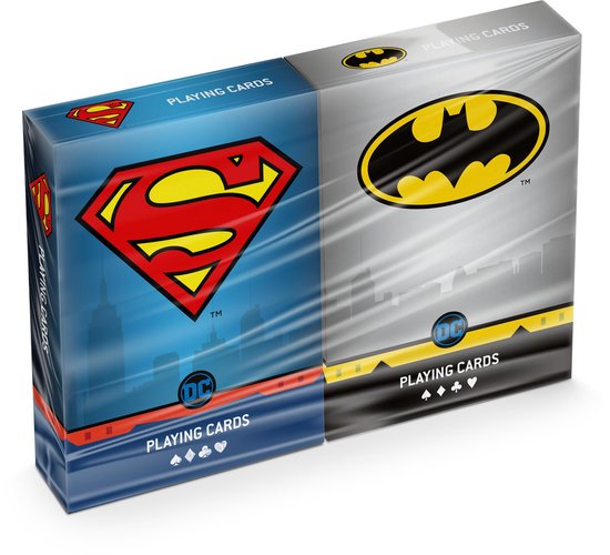 Afbeelding van het spel Batman - Superman  - Speelkaarten duopack
