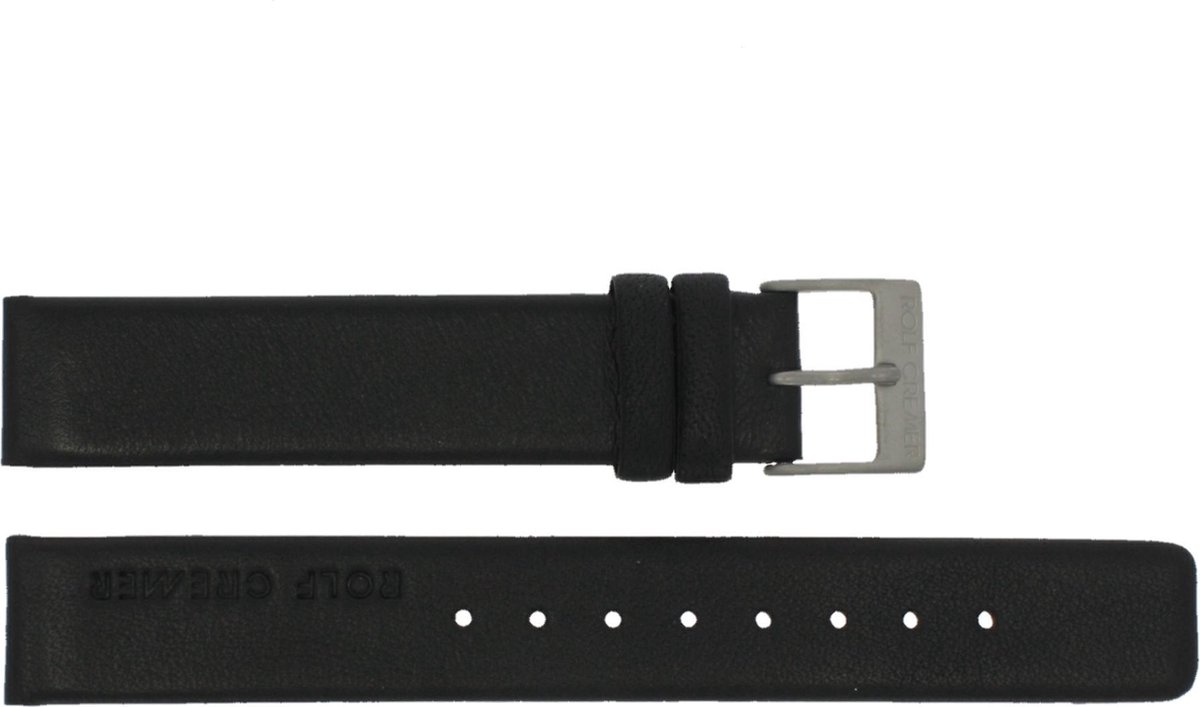 Rolf Cremer horlogeband Spirale II Bl Leder Zwart 16mm | bol