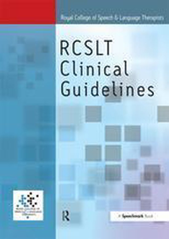 Royal College of Speech & Language Therapists Clinical Guide ... - cover