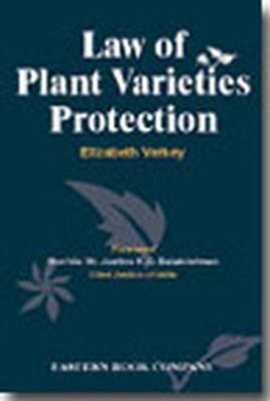 Law of Plant Varieties Protection, Elizabeth Verkey 9788170129622
