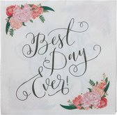 Gingerray Boho 'Best Day Ever' servetten - 33 x 33 cm - Set-20