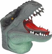 Dino World latex handpop groen 14 cm
