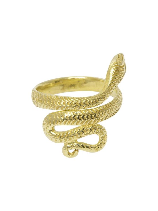 Snake ring 18k gold plated