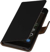 Huawei Honor 4C - Effen Zwart - Book Case Wallet Cover Hoesje