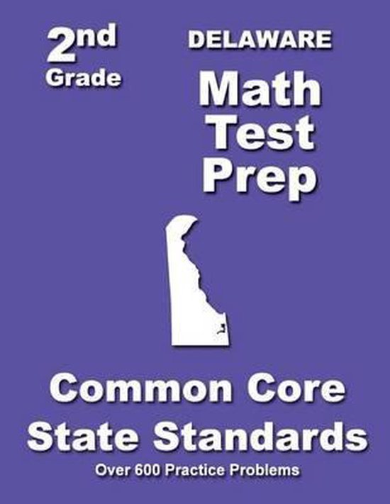 Delaware 2nd Grade Math Test Prep - cover