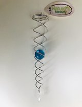 Nature's Melody Crystal Vortex Spinner Wind Spinner Kristal staart lichtblauw 35cm,De beste kwaliteit. wind vanger, Twister ,Hoogwaardige RVS.windgong