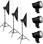 Bresser Studio Flitsset BRT-210B 3x 200W