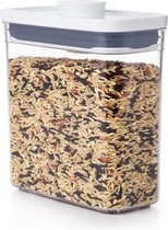 OXO Good Grips Conteneur de stockage 'POP' 2.0 - rectangulaire étroit - bas - 1,1 litres