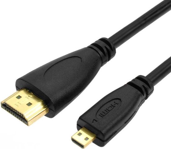 Gold-Plated Micro HDMI Naar HDMI Kabel Adapter Verloop Stekker Converter -  1,5 Meter | bol.com